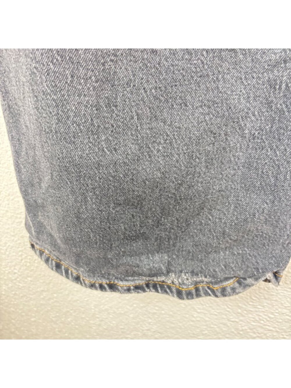 ✨3/$30 BDG 30 Urban Outfitters Gray Flare Jeans Low Rise Distressed Hem Denim - Picture 3 of 6